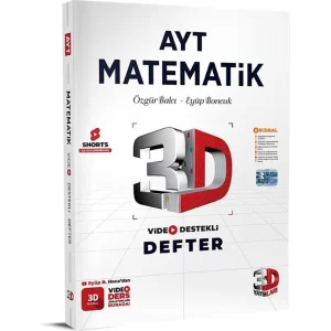 3D Yayınları AYT Matematik Defter Video Destekli