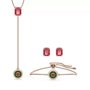 Swarovski Alea Set, Renkli, Pembe Altin Rengi Kaplama - 5649791