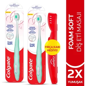 Colgate Foamsoft Diş Eti Masajı Yumuşak Diş Fırçası x 2 Adet