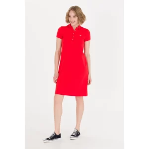 U.S. Polo Assn. Kadın Kırmızı Örme Elbise 50269546-VR030